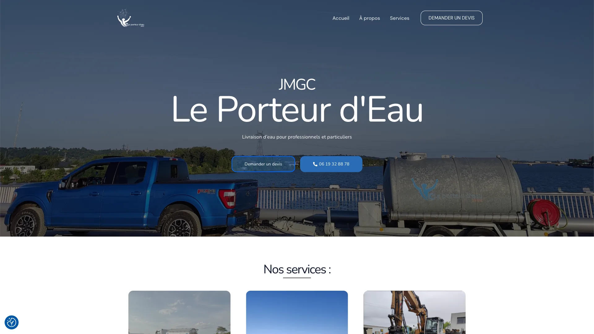 Aperçu du site Le Porteur d'Eau